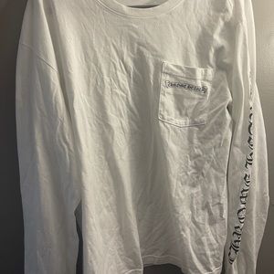 White chrome hearts long sleeve tee size large